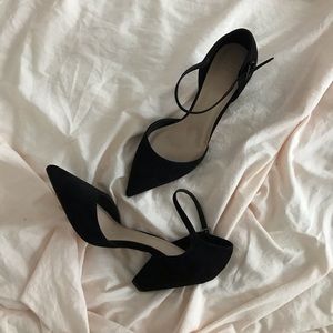 ASOS Black Suede 3” heel